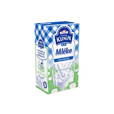 Mléko trvanlivé polotučné 1 l